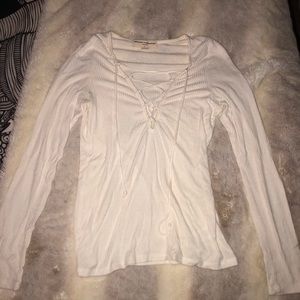 project social t lace up shirt